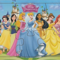 پازل چوبی-Princesses-پرنسس ها(پشت وایت بردی)